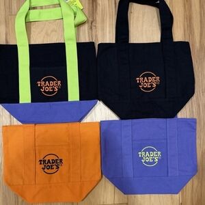 Trader Joe's Logo Canvas Tote Bag - 4 colors